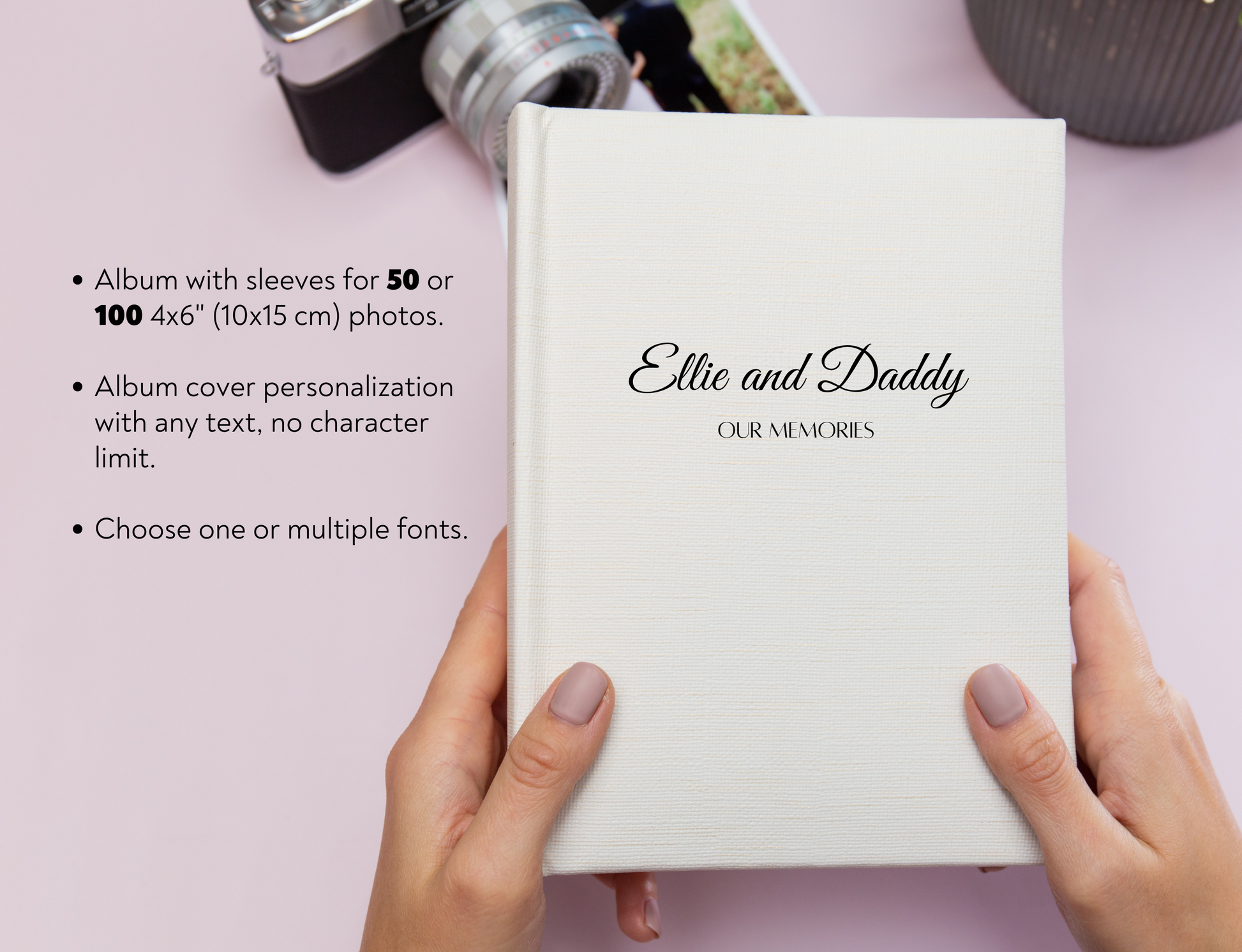 Custom Photo Album For 50 or 100 4x6 in / 10x15 cm Photos